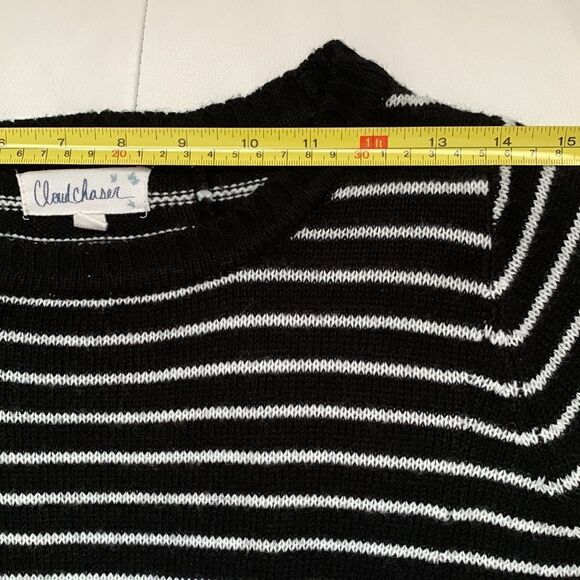 Cloud Chaser Women’s Striped Long Sleeve Sweater Size L - Picture 3 of 10